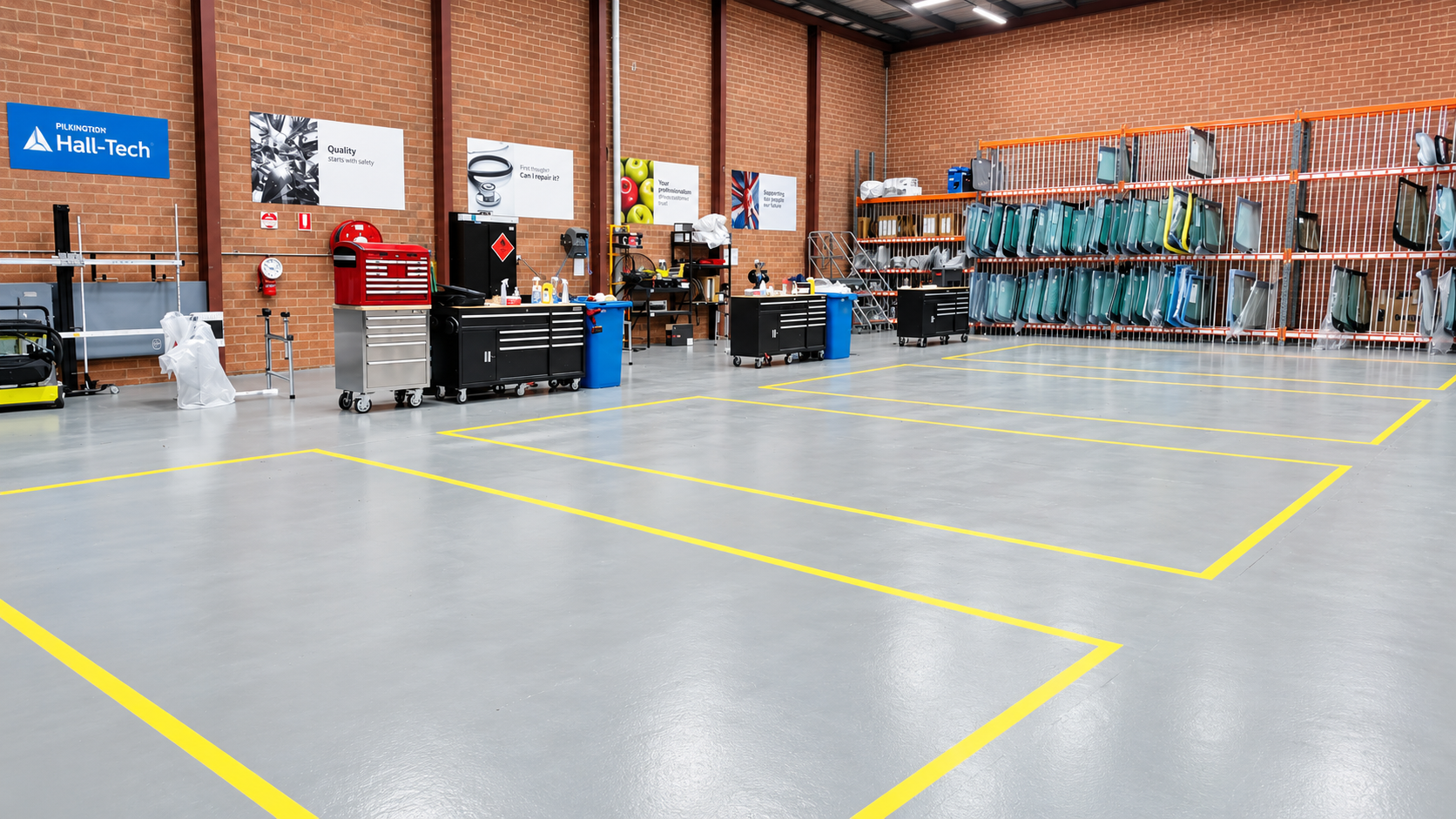 Flooring Built for Heavy Loads, Oils, Chemicals & Constant Equipment Use